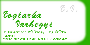 boglarka varhegyi business card